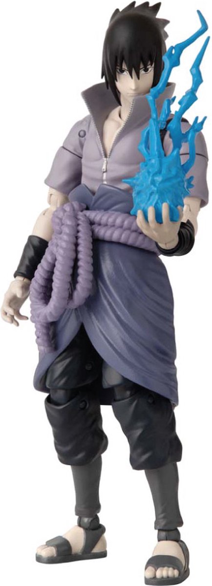 Bandai - eroi anime - figura sasuke uchiha - naruto shippuden - action figure eroi anime 17 cm - licenza ufficiale manga naruto - action figure sasuke - giocattolo bambino 4+ - 36902