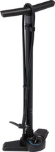 Pompa da bicicletta Bbb Cycling Airswitch con manometro - 11 bar 160 psi - valvole: Dunlop, Presta Schräder - pompa da pavimento ad alta pressione per bici da corsa e MTB - nero - BFP-41