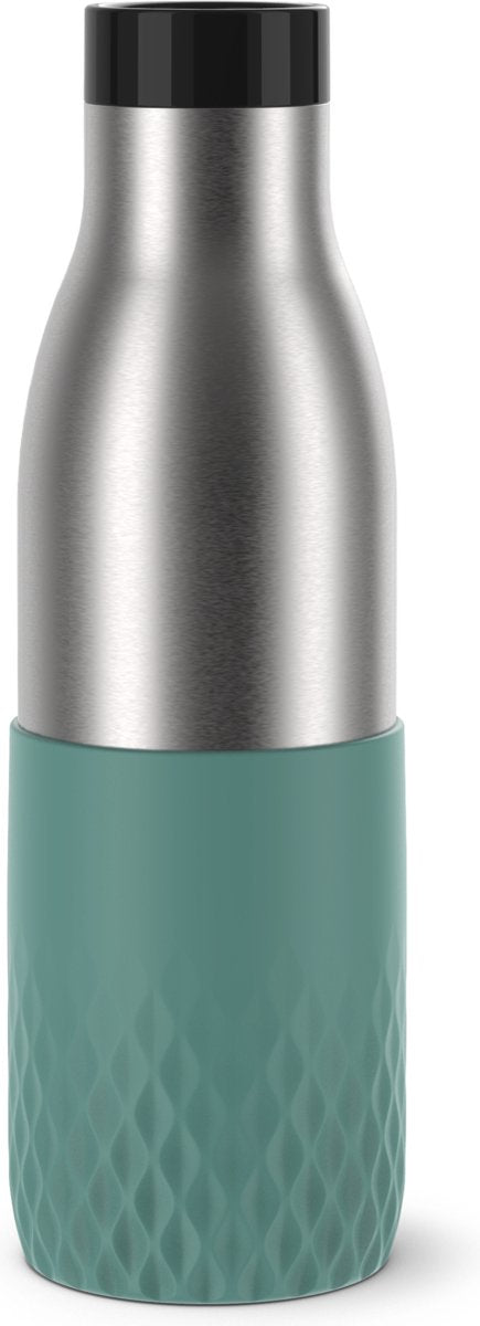 Botella termo Tefal bludrop n3110610 - 500 ml - acero inoxidable - verde - aislante - a prueba de fugas