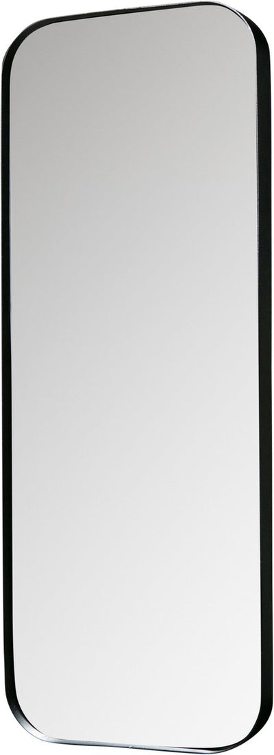 Woood doutzen spiegel - metaal - zwart - 110x40x5