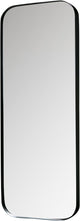 Woood doutzen spiegel - metaal - zwart - 110x40x5