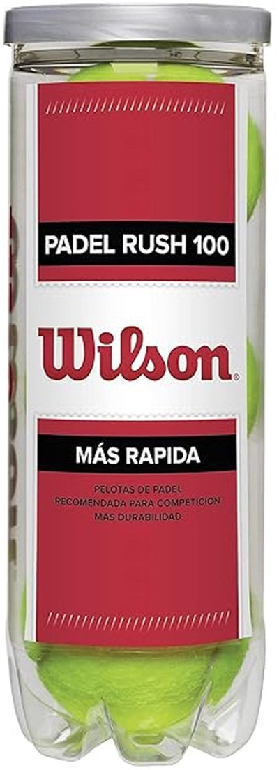 Tubo per palline da padel Wilson Padel Rush100, 3 pezzi