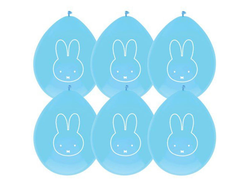 Globos Miffy Blue, 6st.