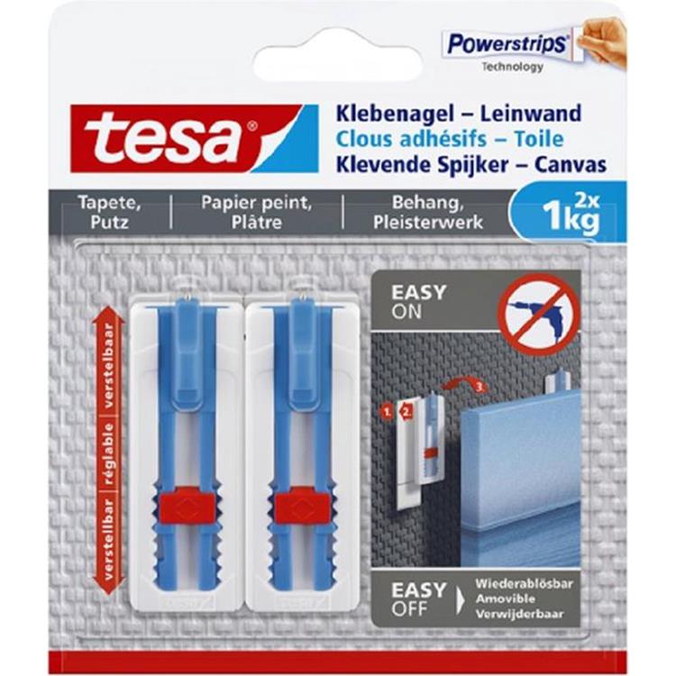 Tesa 1063380 - Carta da parati adesiva tela e cerotto 1 kg | 8 pezzi