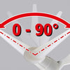 Punto modello incernierato Wolfcraft | 2 pezzi - 4366000