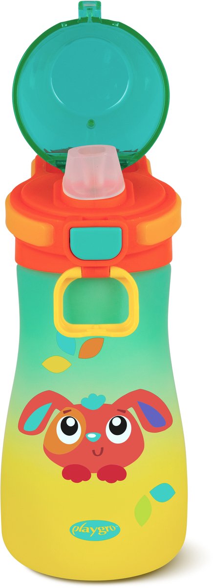 Playgro penny babyfles met tuit - lekvrij - bpa-vrij - vaatwasserbestendig - 550 ml - vanaf 12 maanden