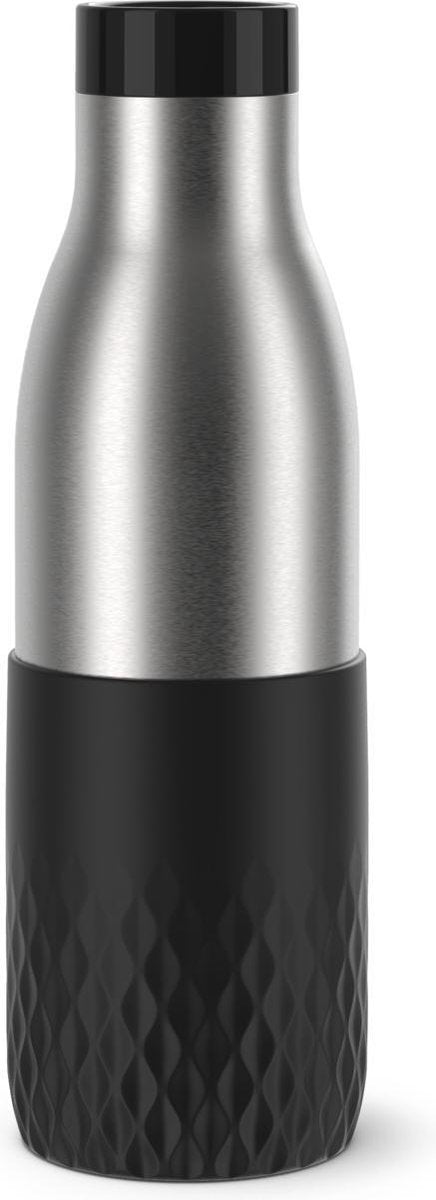 Botella termo Tefal bludrop n3110510 - 500 ml - acero inoxidable - negro - aislante - a prueba de fugas