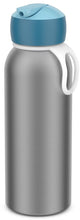 Mepal isoleerfles flip-up campus - 350 ml - 12 uur koud 4 uur warm - drinkfles met rietje voor kinderen - cool blue