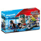 Playmobil city action politiemotor achtervolging van de geldrover - 70572