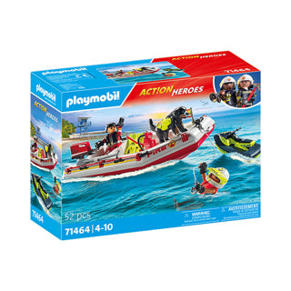 Playmobil Action Heroes Fire Brigade con Waterscooter 71464