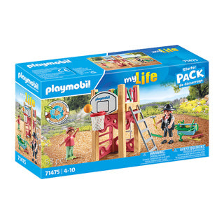 Playmobil City Life Timmerman sulla sua strada per un lavoro