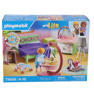 Playmobil 71609 camera da letto con angolo di gioco per bambini