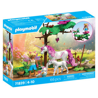 Playmobil 71839 Magico Unicorno stabile per madre e puledro