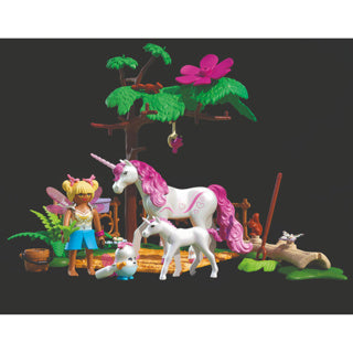 Playmobil 71839 Magico Unicorno stabile per madre e puledro