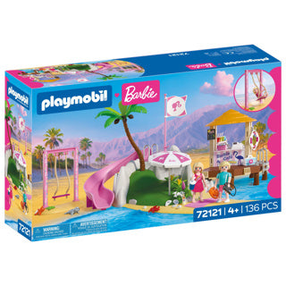 Playmobil – 72121 – play set – barbie beach café – 136 pieces