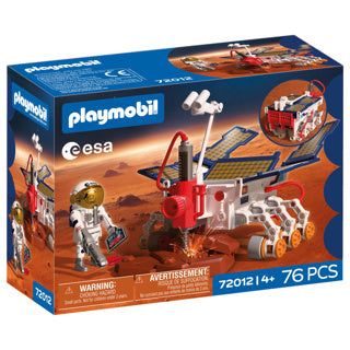 Playmobil Space Esa Mars Exploration Rover | astronauta - rover mobile con pannelli solari perforati | set di giocattoli spaziali di alta qualità per bambini dai 4 anni in su | 72012