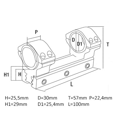 Konus Universal Mount per 30-25,4 mm