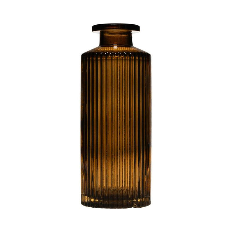 Hakbijl jarrón de cristal tobi line color topo ø5,4xh13cm
