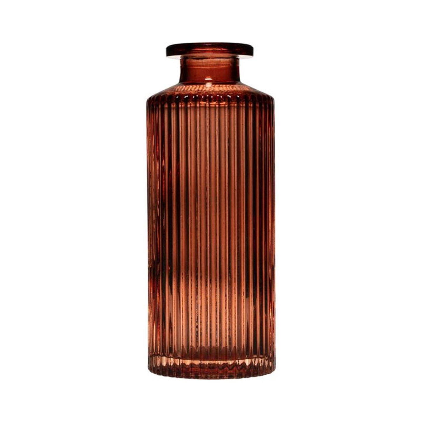Hakbijl jarrón de cristal tobi líneas rosa ø5,4xh13cm