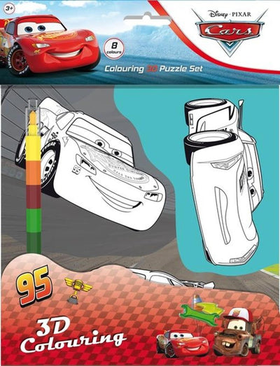 Colores de Cars 3D con rotulador de 8 colores.