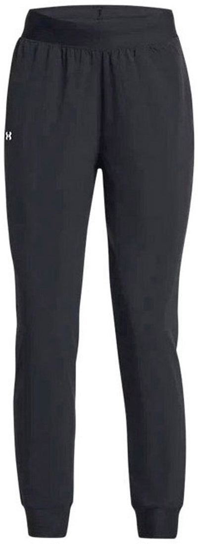 Pantaloni sportivi da donna Under Armour UA Rival Hi Rise Woven Pant-BLK - Nero - Bianco