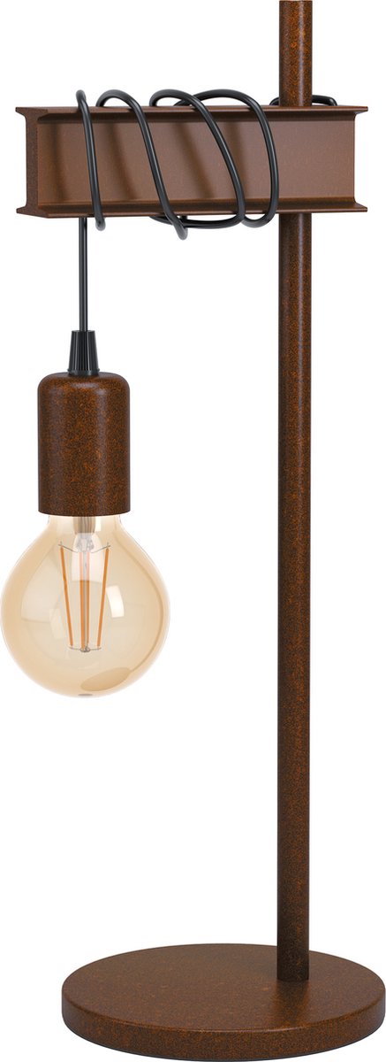 Eglo townshend 4 tafellamp - e27 - 50 cm - zwart bruin