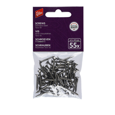 Ellen 1071704 - tornillos 3x20mm t10 55ud | 1 pieza