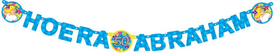 Guirnalda de letras haza hurra abraham