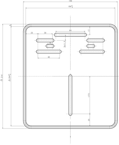Daytona numerata 18x20cm alu sw