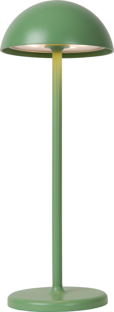 Lucide joy - lámpara de mesa recargable para interior y exterior - batería recargable - ø 12 cm - LED regulable - 1x1,5W 3000K - IP54 - verde
