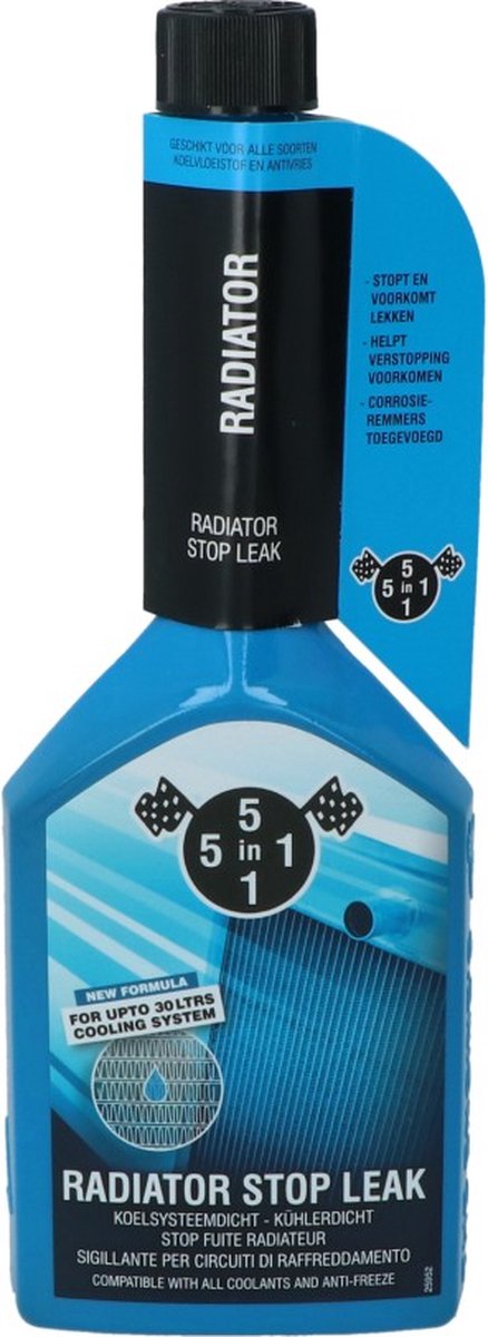 Detergente e protettivo 5 in 1 Blocca perdite per radiatori 5 in 1 da 325 ml