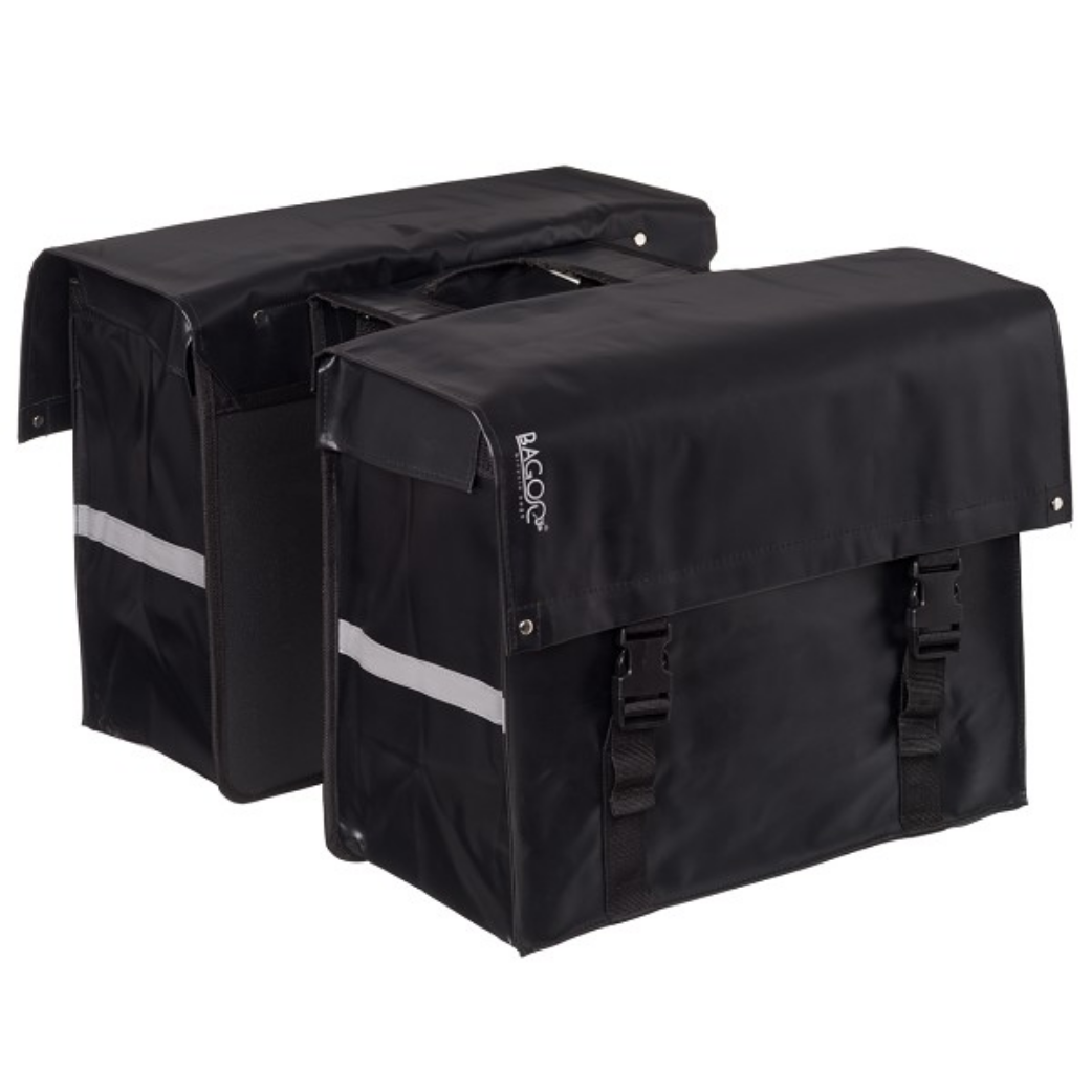 Bagoo Double Bicycle Bag Contenido negro de bisonilo 58L