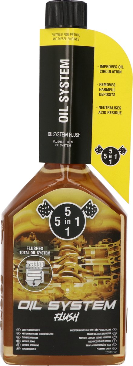 Detergente e protettivo 5 in 1: lavaggio del sistema dell'olio 310 ml