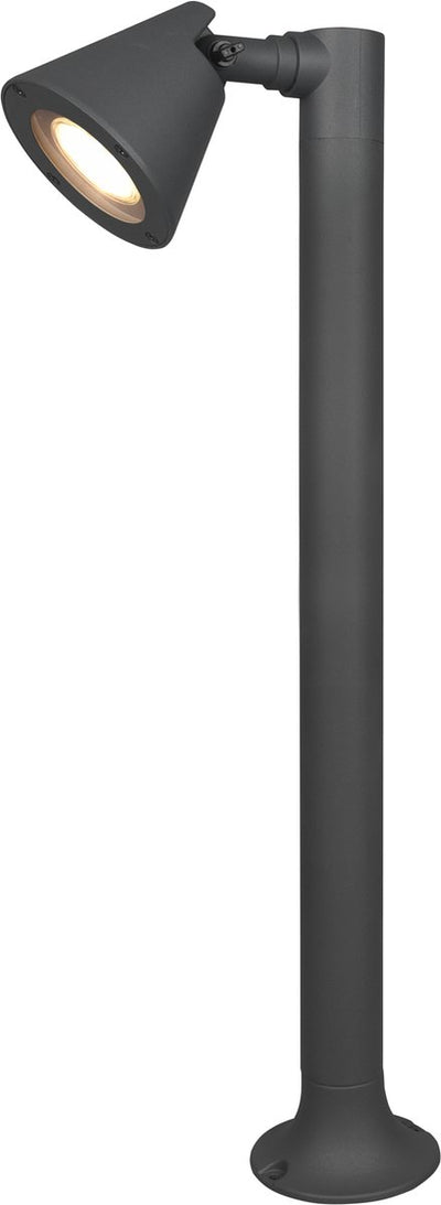 Trio kaveri - iluminación de poste - antracita - excl. 1x gu10 4.9w - giratorio - inclinable - iluminación exterior - ip44