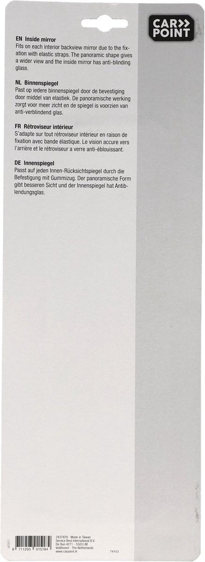 Carpoint binnen spiegel auto – universeel – anti verblinding – overzet spiegel – extra breed zicht – eenvoudige montage