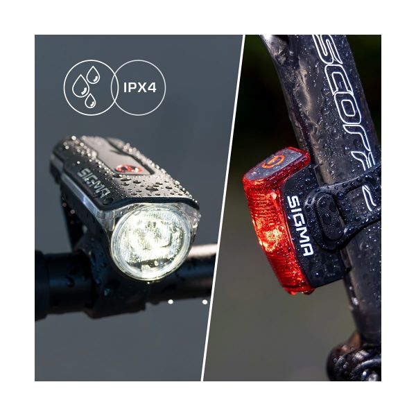 Set di illuminazione Sigma Aura 60 fari + Infinity 2 Luce posteriore