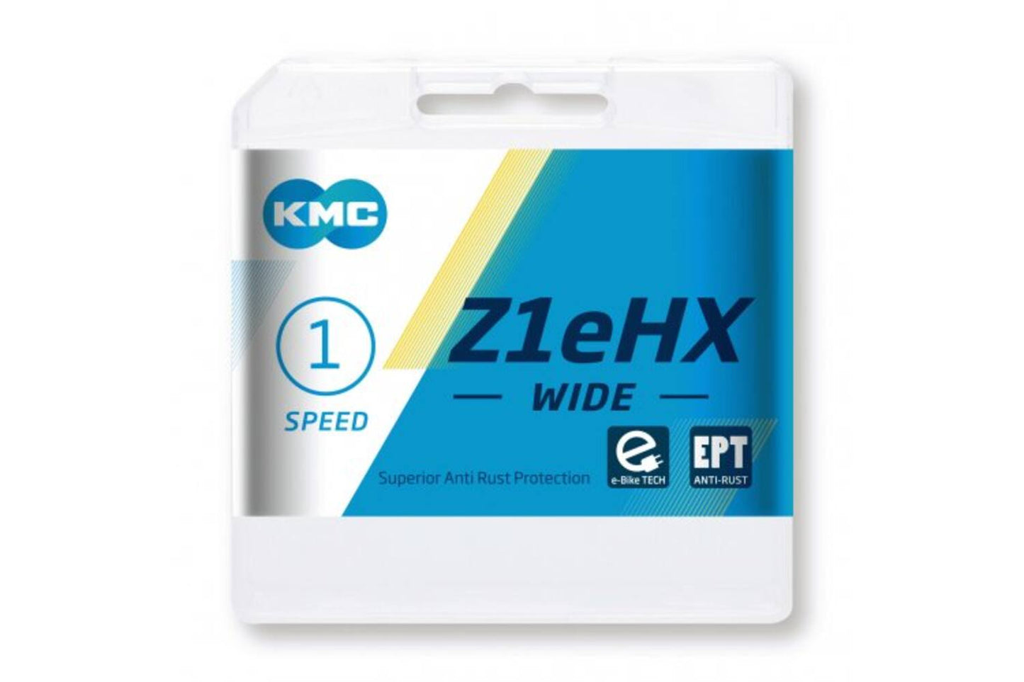 Serratura per bicicletta KMC Wide EPT - Z1eHX, 112s, 9,2mm, argento