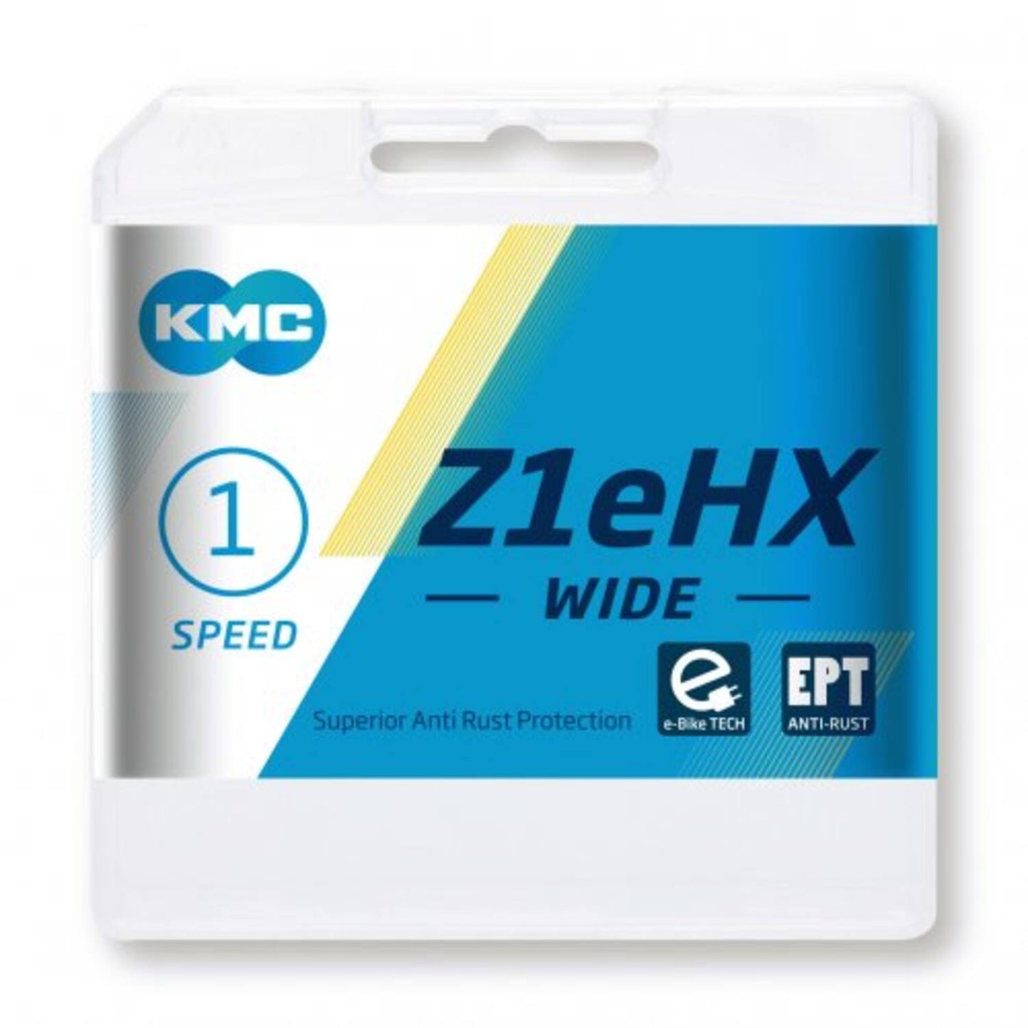 Candado de bicicleta KMC Wide EPT - Z1eHX, 112s, 9.2mm, Plata