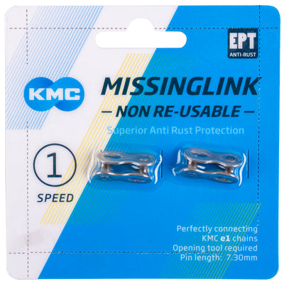 KMC MissingLink E1 E8 EPT, 3 32, 2 stuks, zilverkleurig