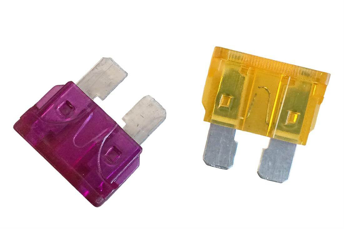 Juego de fusibles de cuchilla para inodoro thetford - fusibles de 3 y 5 amperios