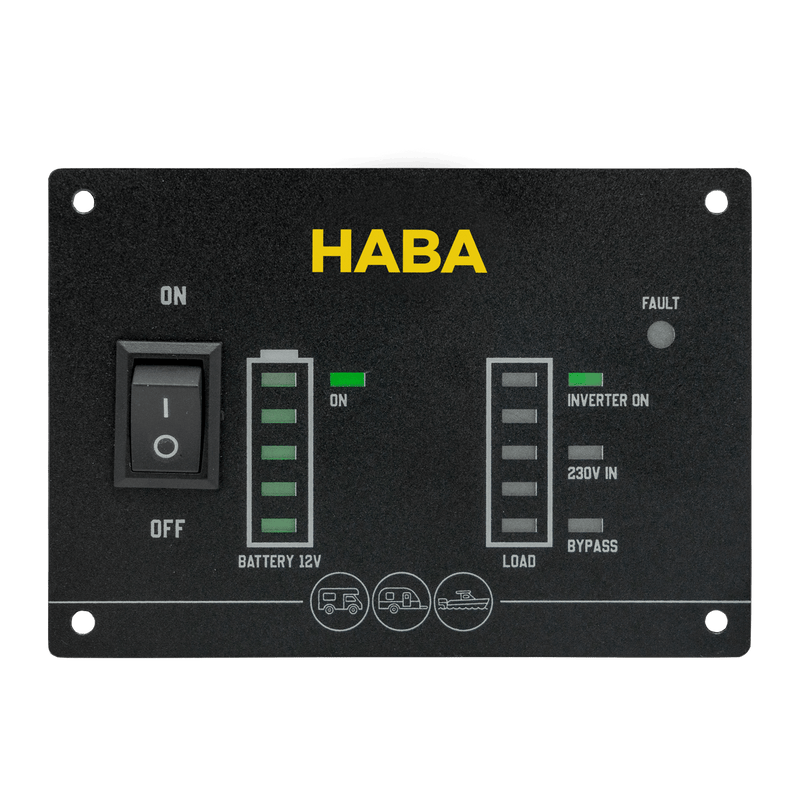 Panel de control, para lectura del inversor sinusoidal.