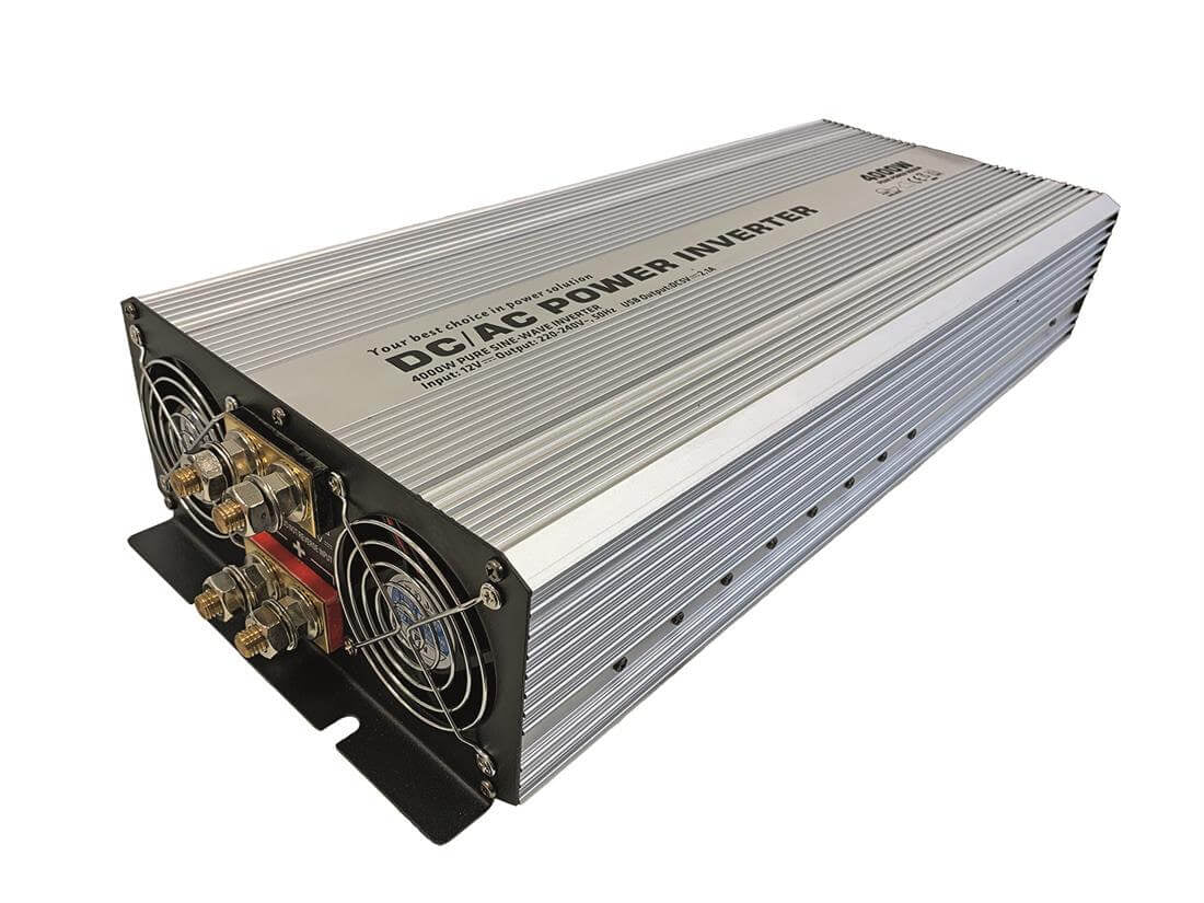 Pure sine wave sinus omvormer 12v-230v - 4000w met ac-prioriteit