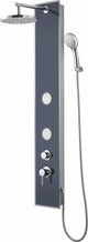 Panel de ducha Schütte Schütte con un botón Toque Glasduschanel Glas Anthracite