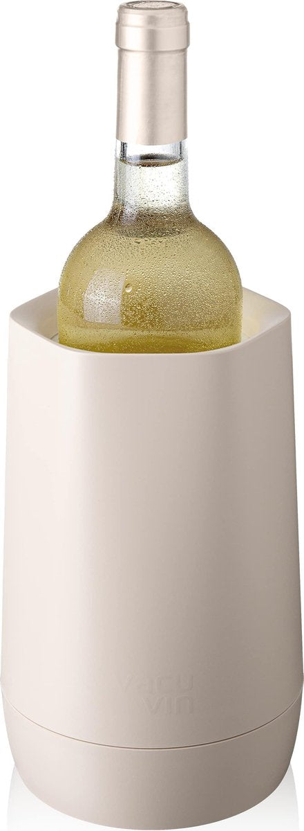 Vacuvin vacu vin hexo wine cooler sand – refrigeratore per vino attivo con elemento refrigerante – adatto per bottiglie di vino da 0,7 a 1 litro