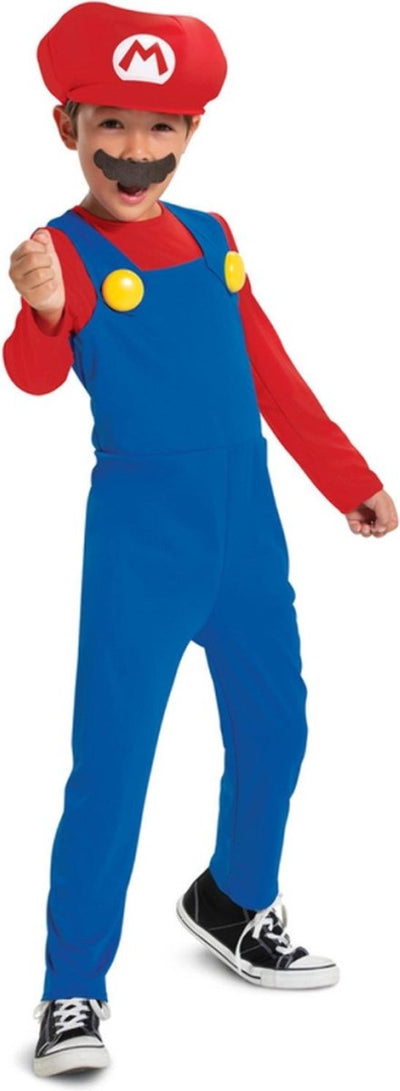 Disguise Disfraz infantil Nintendo Super Mario Brothers Mario - niños hasta 8 años - azul rojo