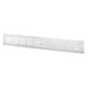 Ventilation grille aluminum 400x80 mm