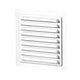 Blade grid with fly mesh aluminum white 195x195 mm