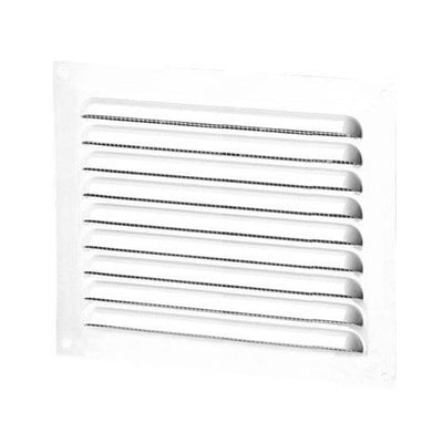 Cuadrícula flotante con malla de mosca aluminio blanco 150x215 mm
