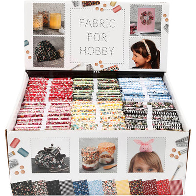 Tessuto patchwork Creative Company, misura 45x55 cm, 100 g, vari colori, 48 gomitoli 1 scatola