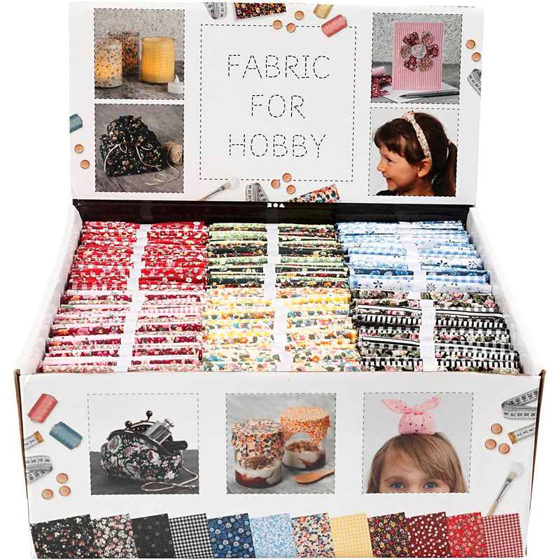 Tessuto patchwork Creative Company, misura 45x55 cm, 100 g, vari colori, 48 gomitoli 1 scatola